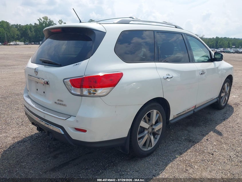 Vin: 5n1ar2mm0fc605464, lot: 46248164, nissan pathfinder platinum 20154
