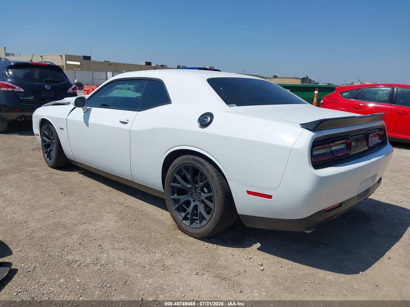 Vin: 2c3cdzbt3hh633892, lot: 46248190, dodge challenger r/t 20173