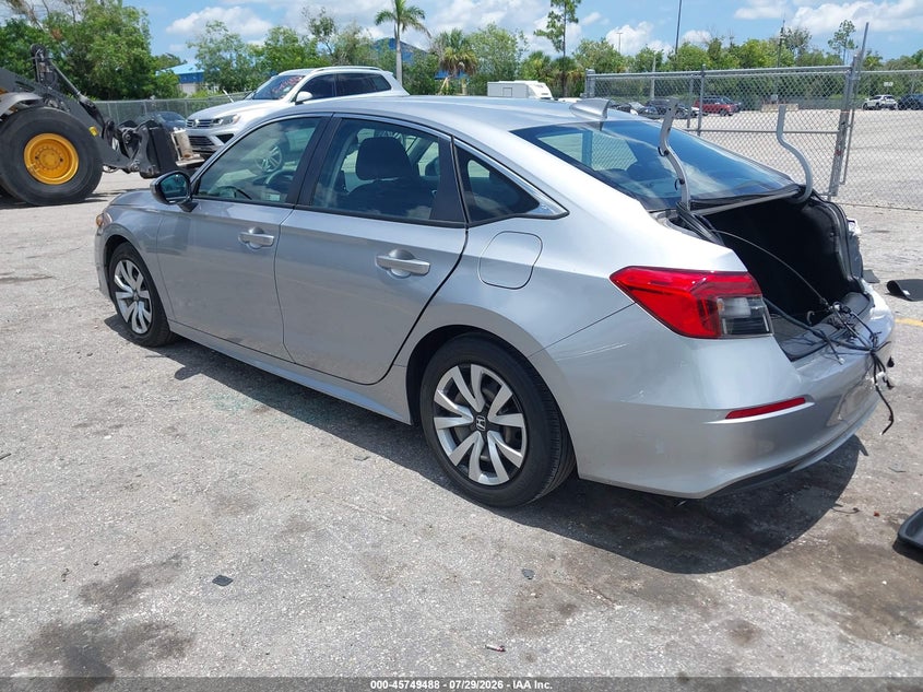 Vin: 2hgfe2f22rh536751, lot: 46248210, honda civic lx 20243