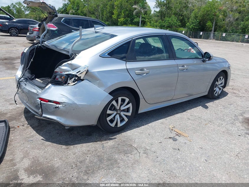 Vin: 2hgfe2f22rh536751, lot: 46248210, honda civic lx 20244