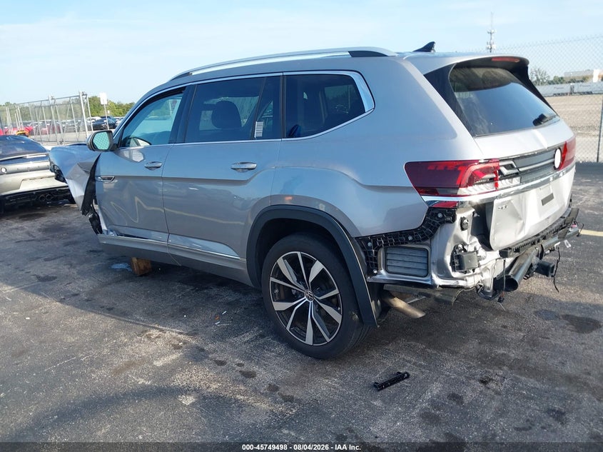 Vin: 1v2fr2ca5rc545511, lot: 46248220, volkswagen atlas 2.0t sel premium r-line 20243
