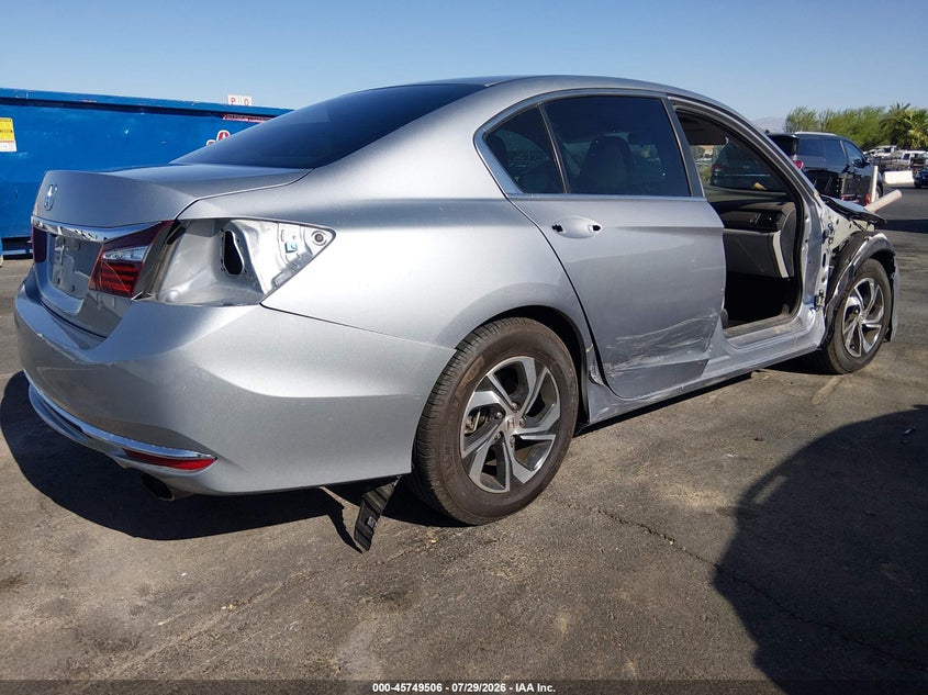 Vin: 1hgcr2f36ga125817, lot: 46248226, honda accord lx 20164
