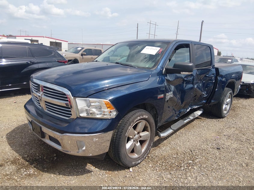 Vin: 1c6rr7lt5ks641543, lot: 46248241, ram 1500 classic big horn  4x4 5'7 box 20192