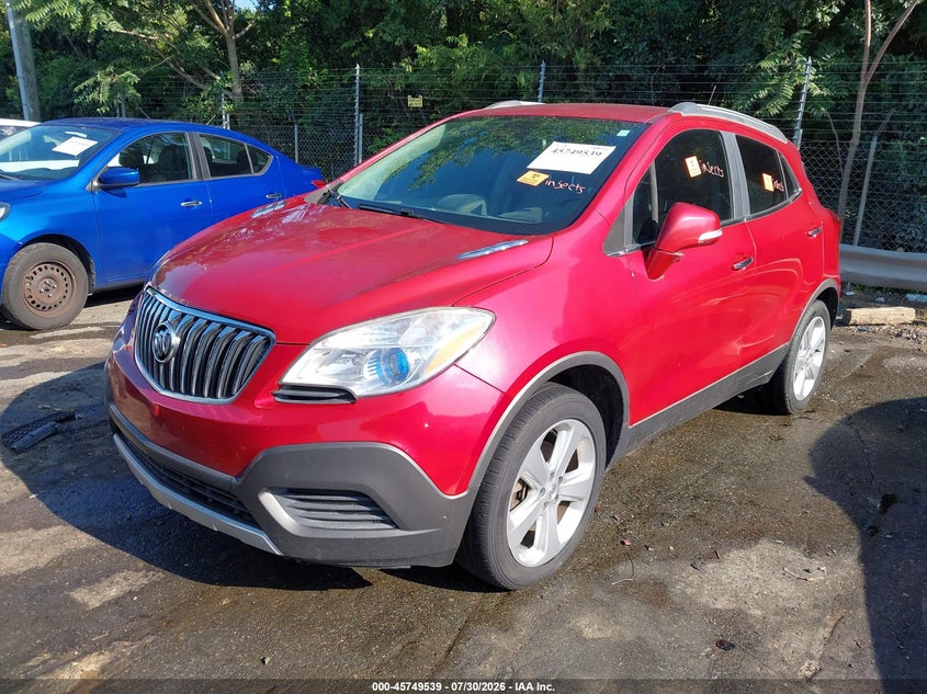 Vin: kl4cjasb8gb568567, lot: 46248261, buick encore 20162
