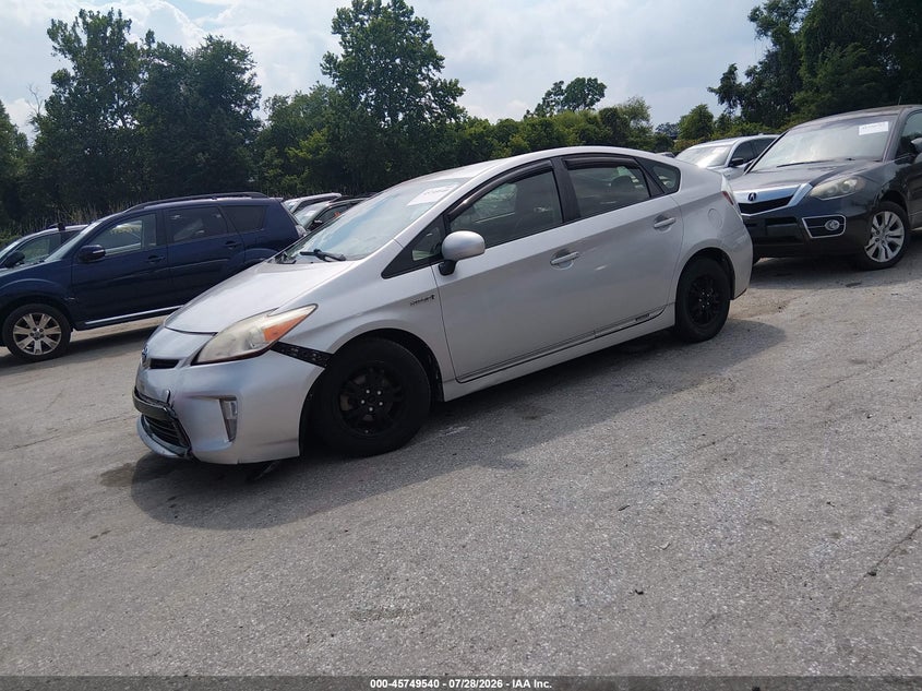Vin: jtdkn3du8d5573195, lot: 46248262, toyota prius two 20132