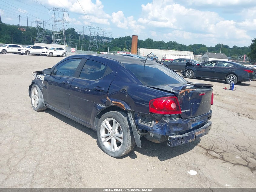 Vin: 1c3cdzab5en228757, lot: 46248265, dodge avenger se 20143
