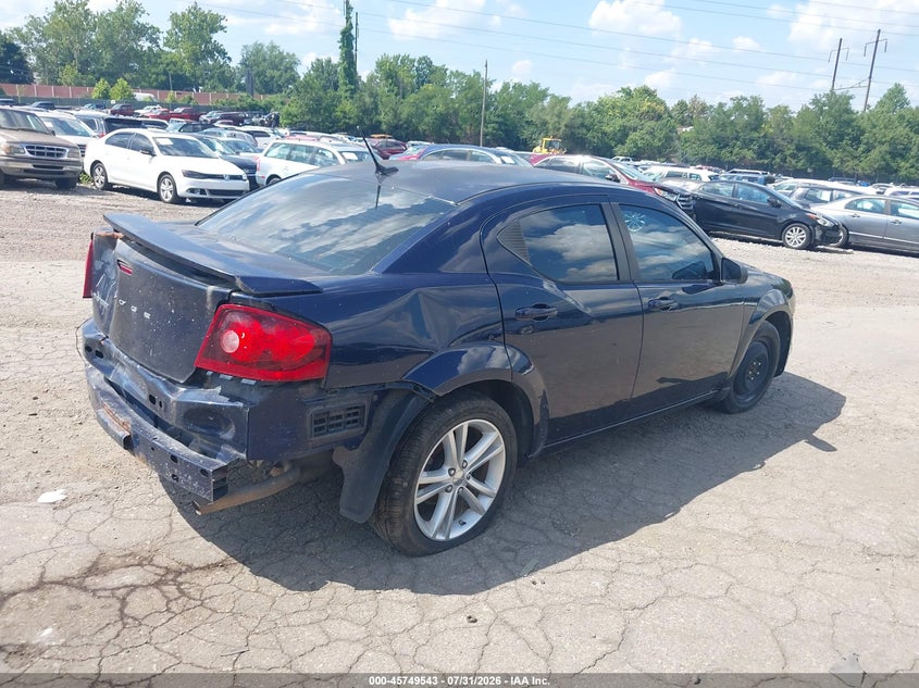 Vin: 1c3cdzab5en228757, lot: 46248265, dodge avenger se 20144
