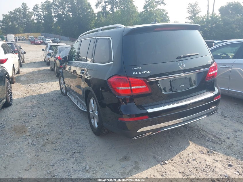 Vin: 4jgdf6ee4kb209607, lot: 46248280, mercedes-benz gls 450 4matic 20193