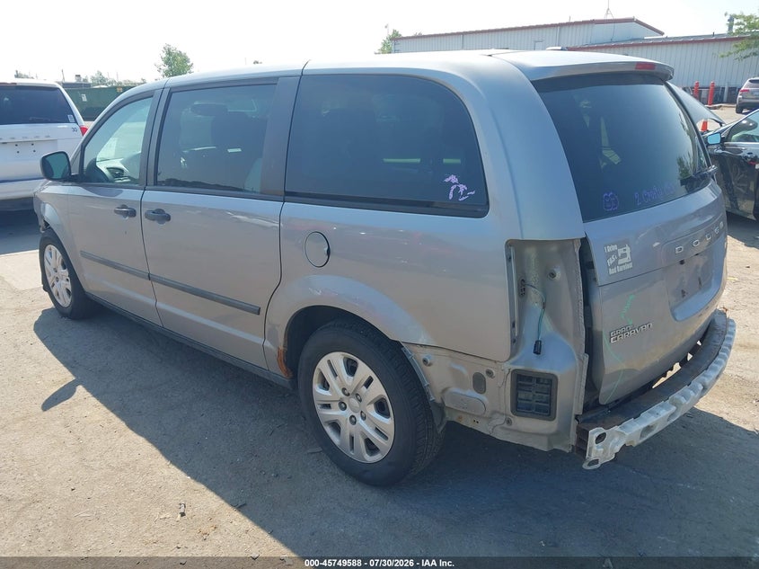 Vin: 2c4rdgbg6er230301, lot: 46248310, dodge grand caravan american value pkg 20143