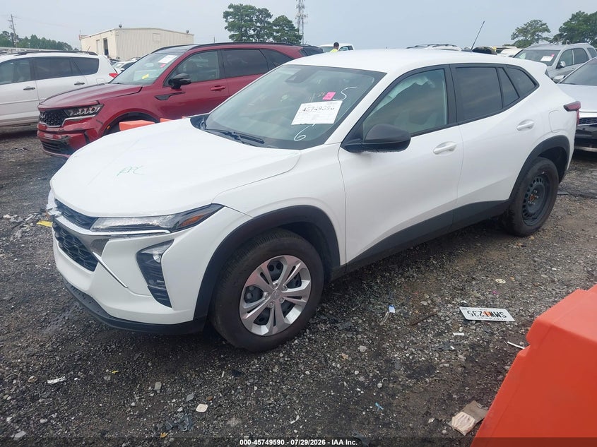Vin: kl77lfep3tc035596, lot: 46248312, chevrolet trax fwd ls 20262