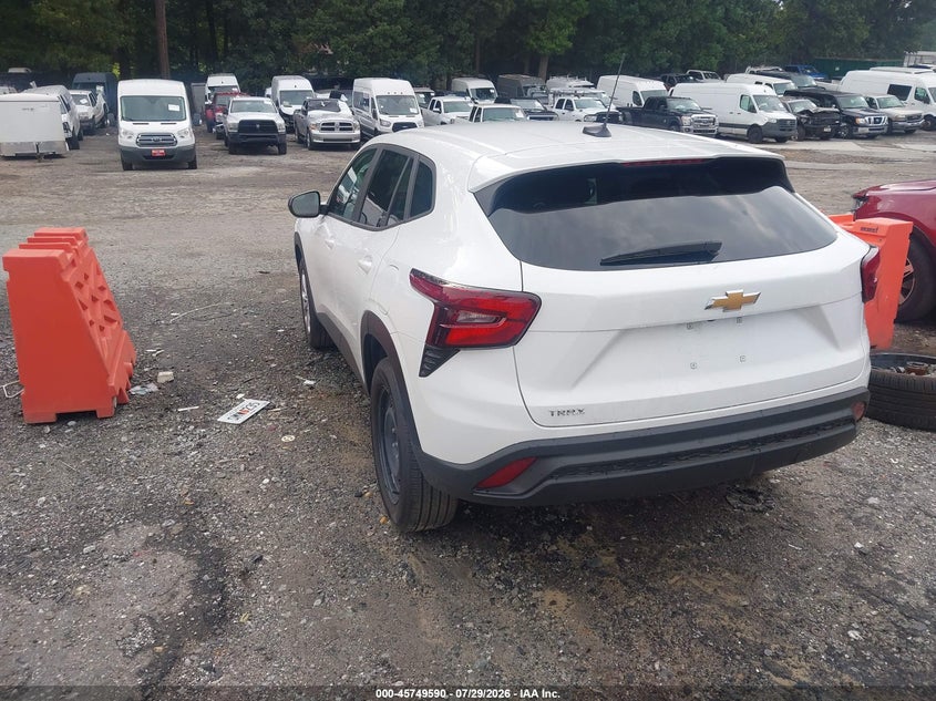 Vin: kl77lfep3tc035596, lot: 46248312, chevrolet trax fwd ls 20263