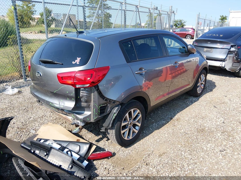Vin: kndpb3ac2g7872264, lot: 46248322, kia sportage lx 20164
