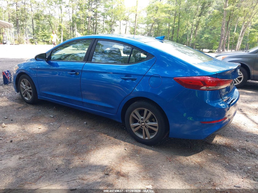 Vin: 5npd84lf4jh299479, lot: 46248359, hyundai elantra sel 20183
