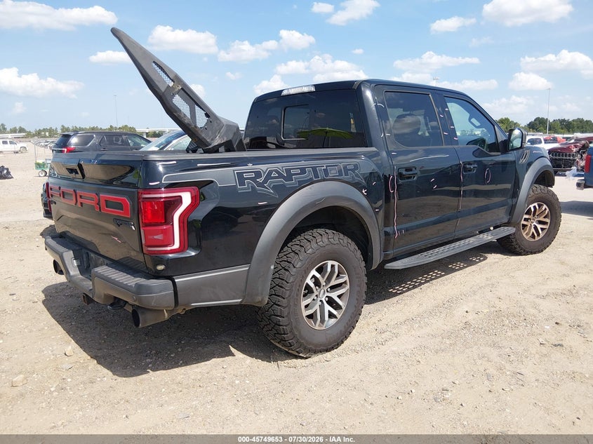 Vin: 1ftfw1rg4hfb65959, lot: 46248375, ford f-150 raptor 20174