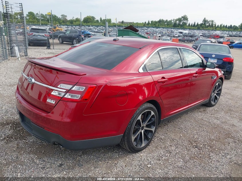 Vin: 1fahp2kt4fg174760, lot: 46248378, ford taurus sho 20154