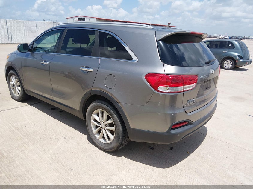 Vin: 5xypg4a50gg114175, lot: 46248400, kia sorento 3.3l lx 20163