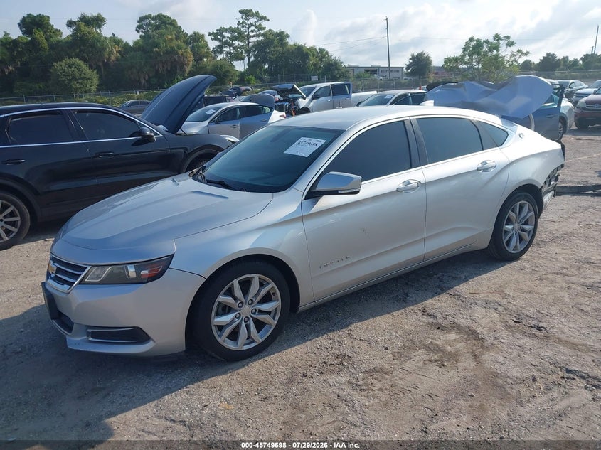Vin: 2g1105s37h9104570, lot: 46248420, chevrolet impala 1lt 20172