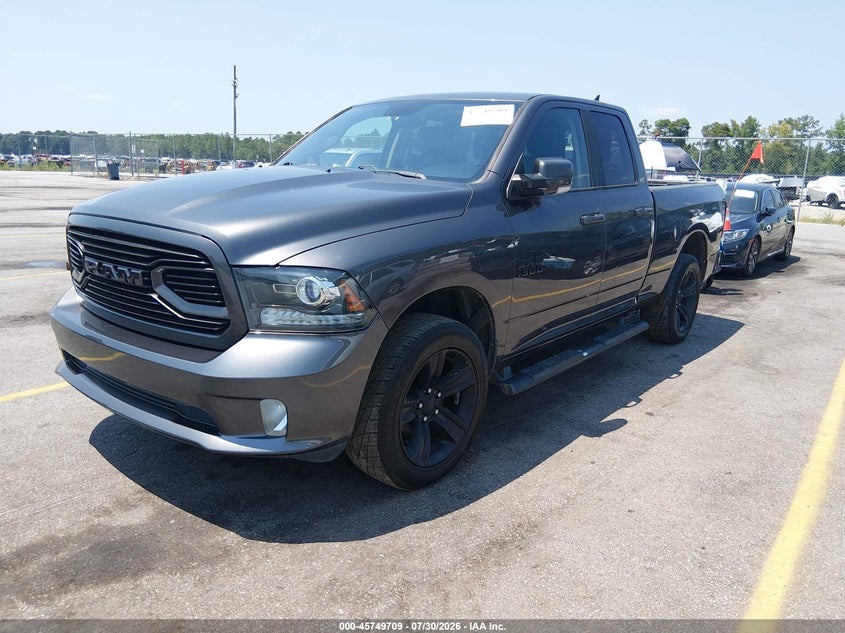 Vin: 1c6rr7hg9js260532, lot: 46248431, ram 1500 sport  4x4 6'4 box 20182