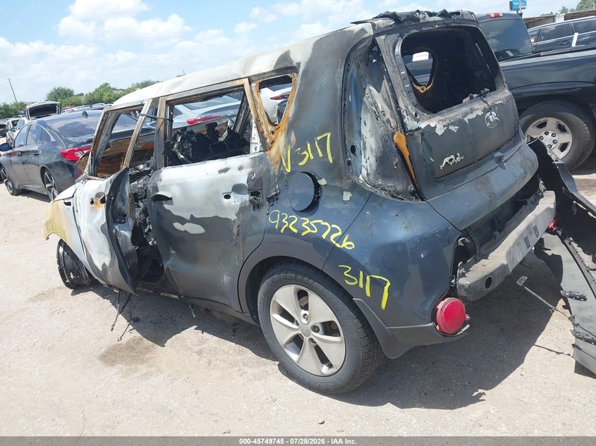 Vin: kndjp3a57g7293117, lot: 46248467, kia soul + 20163