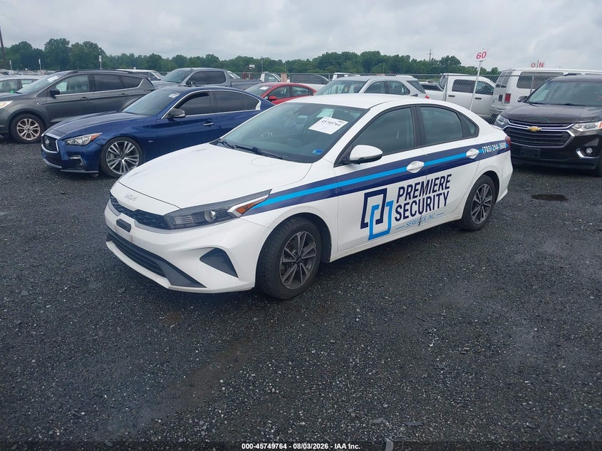 Vin: 3kpf24ad7pe594844, lot: 46248486, kia forte lxs 20232