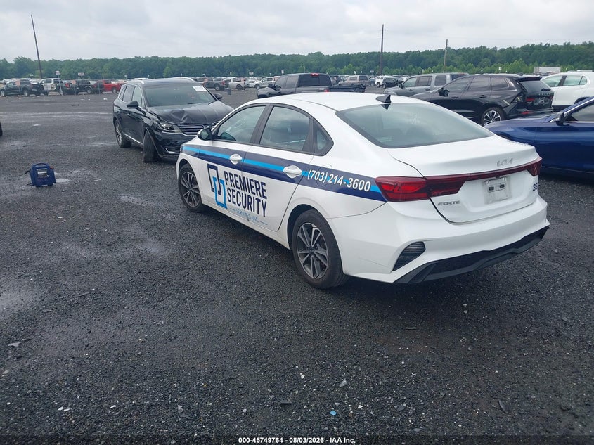Vin: 3kpf24ad7pe594844, lot: 46248486, kia forte lxs 20233