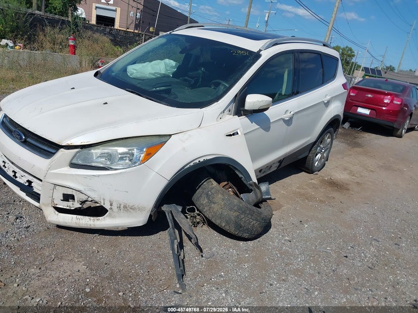 Vin: 1fmcu9j94euc82951, lot: 46248490, ford escape titanium 20142