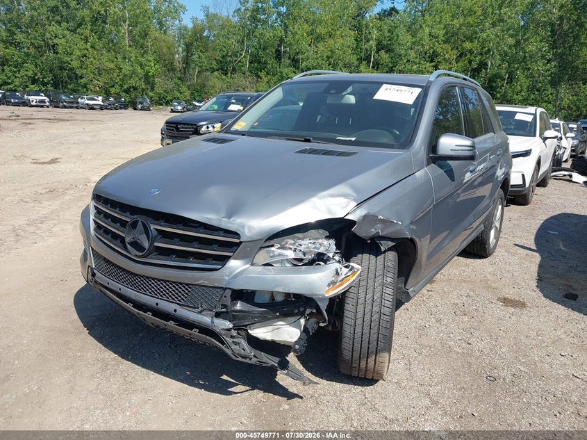 Vin: 4jgda5hb6fa524222, lot: 46248493, mercedes-benz ml 350 4matic 20152