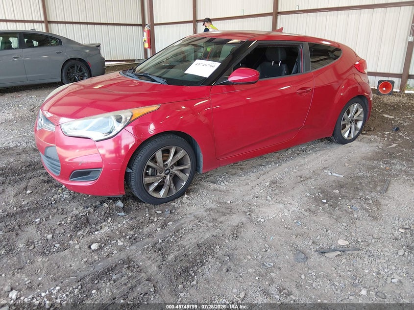 Vin: kmhtc6ad0gu285256, lot: 46248521, hyundai veloster 20162
