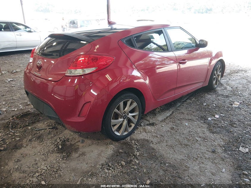 Vin: kmhtc6ad0gu285256, lot: 46248521, hyundai veloster 20164