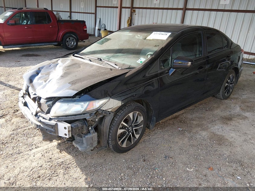 Vin: 19xfb2f88ee056442, lot: 46248550, honda civic ex 20142