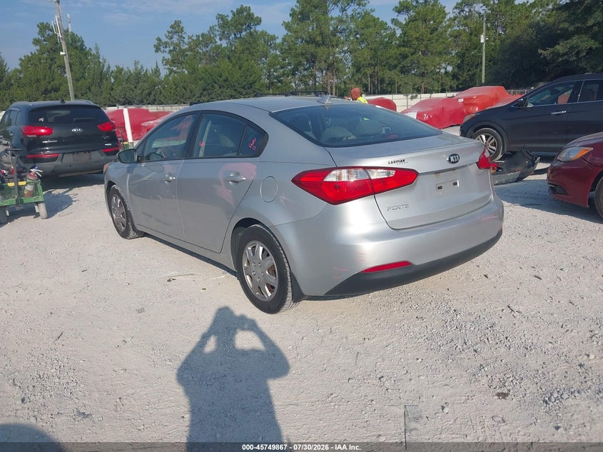 Vin: knafk4a63g5514109, lot: 46248589, kia forte lx 20163