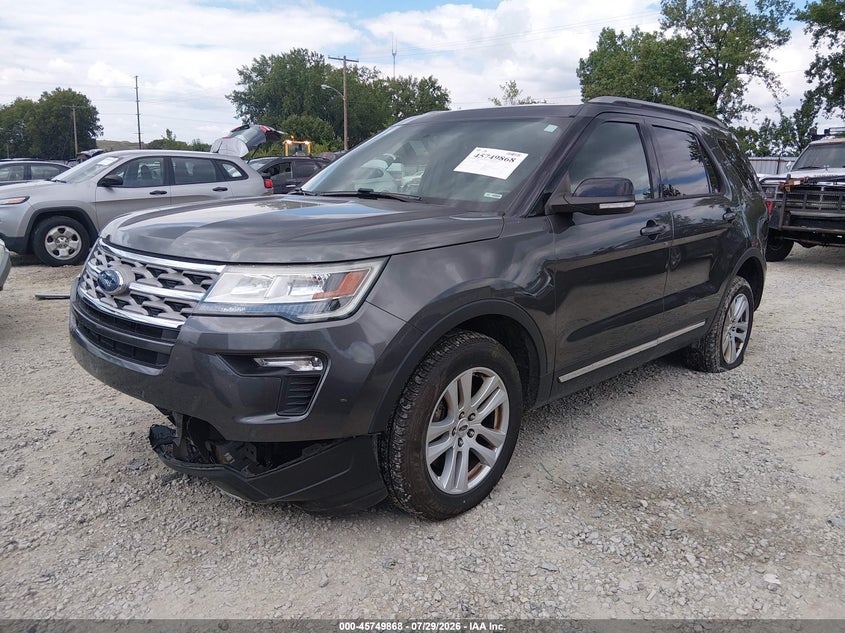 Vin: 1fm5k8d86jgb28679, lot: 46248590, ford explorer xlt 20182