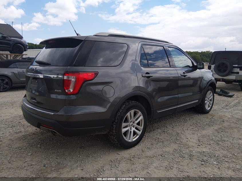 Vin: 1fm5k8d86jgb28679, lot: 46248590, ford explorer xlt 20184