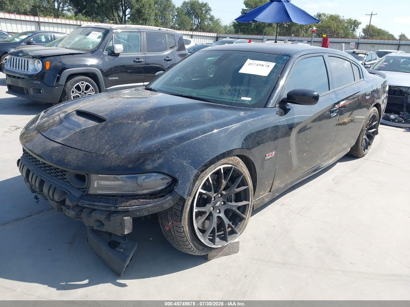 Vin: 2c3cdxgj6kh553652, lot: 46248600, dodge charger scat pack rwd 20192
