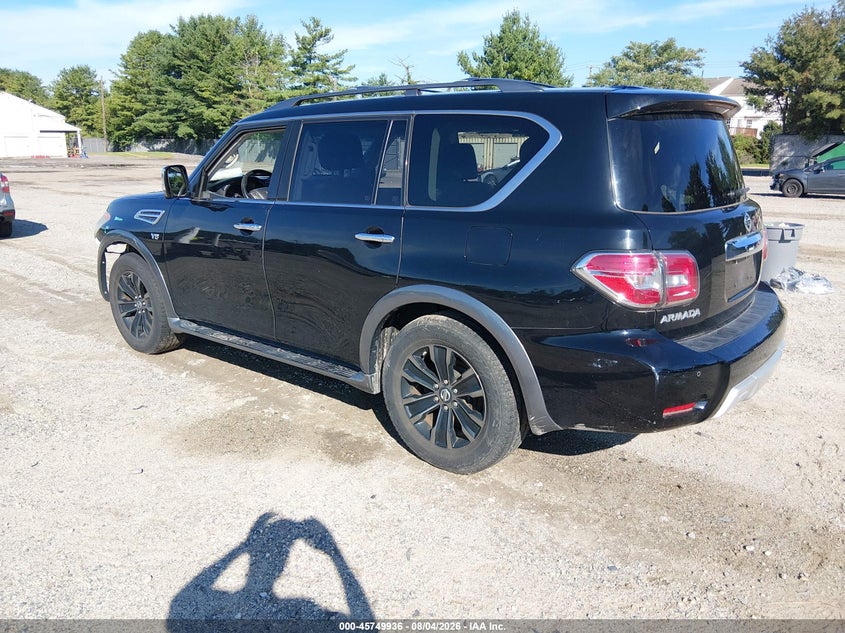 Vin: jn8ay2ne3h9705819, lot: 46248658, nissan armada platinum 20173
