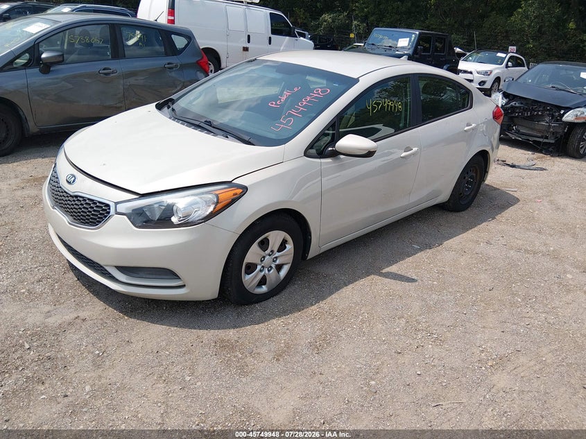 Vin: knafk4a62f5379574, lot: 46248670, kia forte lx 20152