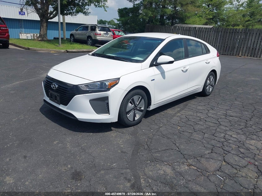 Vin: kmhc65lc1ju075617, lot: 46248701, hyundai ioniq hybrid blue 20182