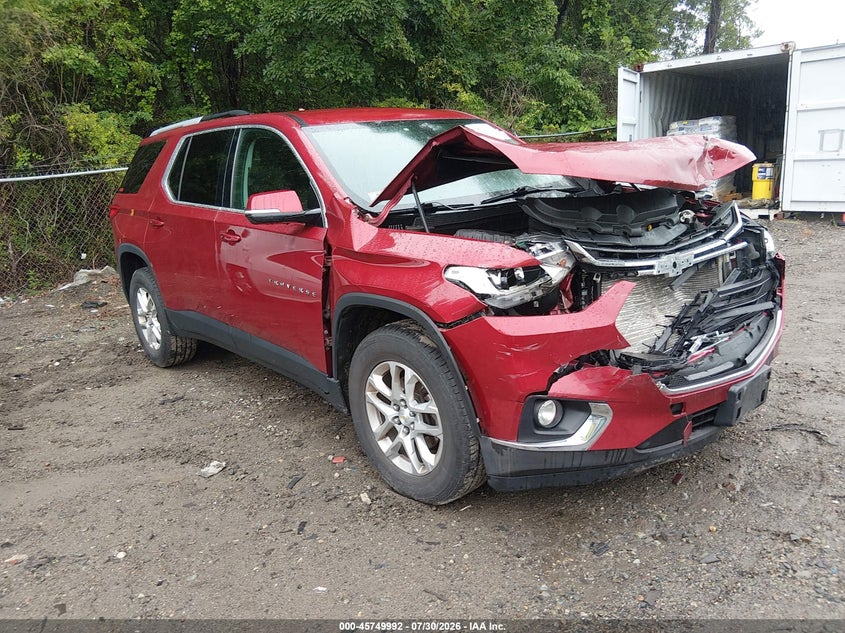 2018 Chevrolet Traverse Lt Cloth, Front, IAAI, VIN 1GNEVGKW5JJ227950