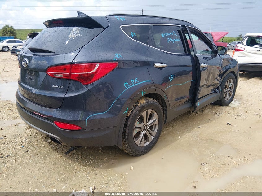Vin: 5xyzu3lb2gg336344, lot: 46248721, hyundai santa fe sport 2.4l 20164