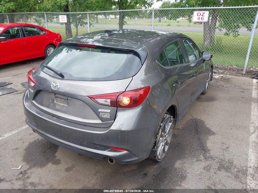 Vin: 3mzbn1m37jm215682, lot: 46248762, mazda mazda3 grand touring 20184