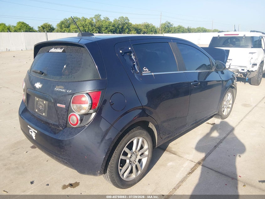 Vin: 1g1jc6sb0g4125752, lot: 46248785, chevrolet sonic lt auto 20164