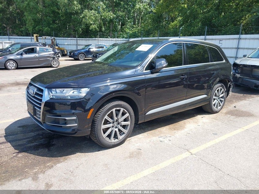 Vin: wa1lhaf7xjd013505, lot: 46248795, audi q7 2.0t premium 20182