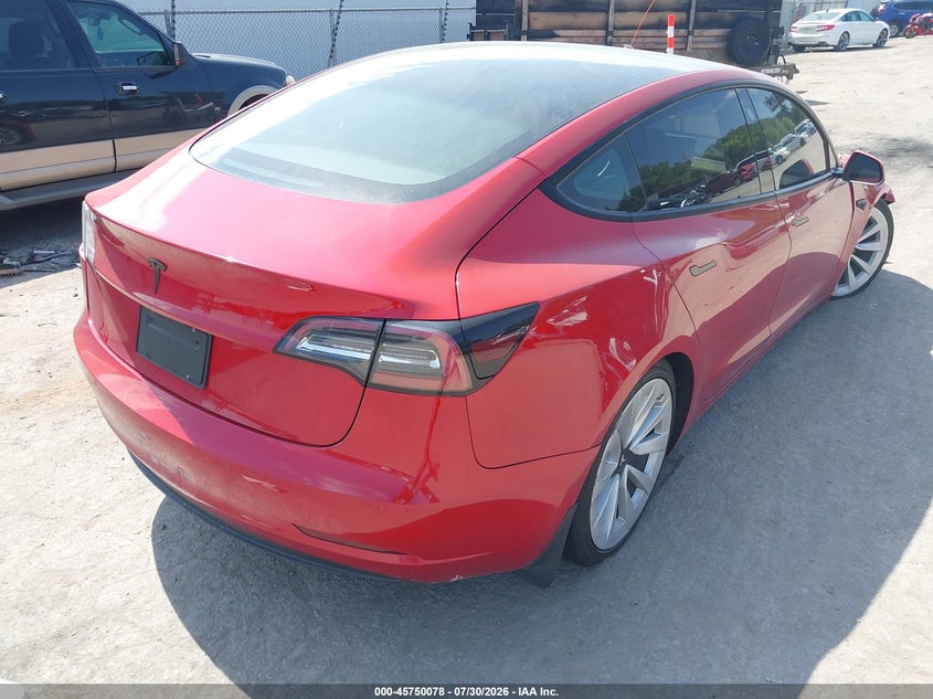 Vin: 5yj3e1ea8nf286971, lot: 46248800, tesla model 3 rear-wheel drive 20224