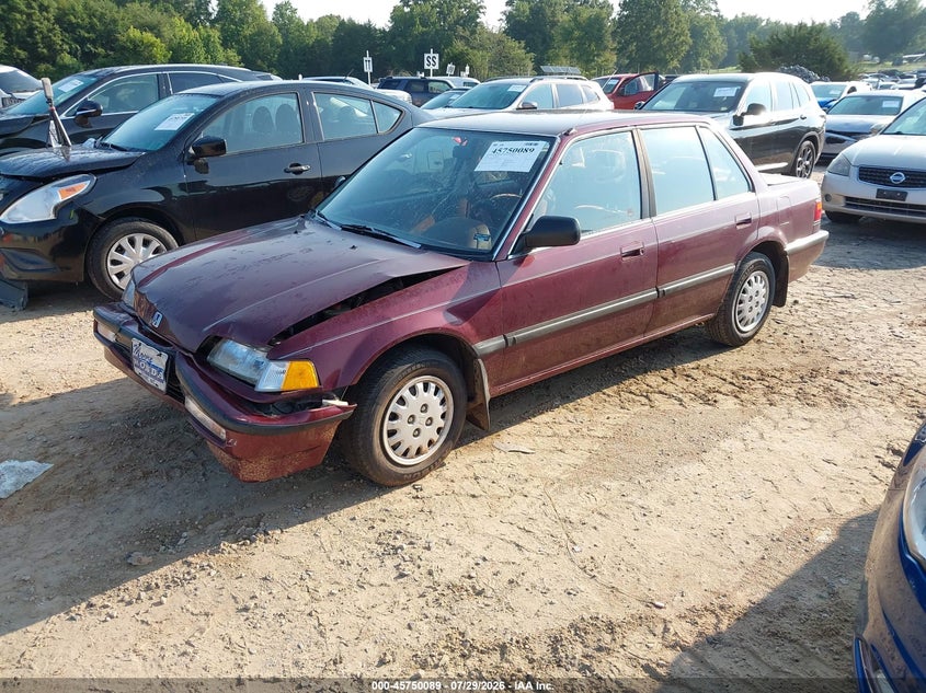 1990 Honda Civic, Front End, IAAI, VIN 1HGED3650LA070161 — photo 2