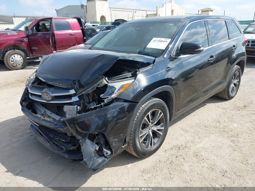 Vin: 5tdzzrfh0ks289587, lot: 46248817, toyota highlander le plus 20192