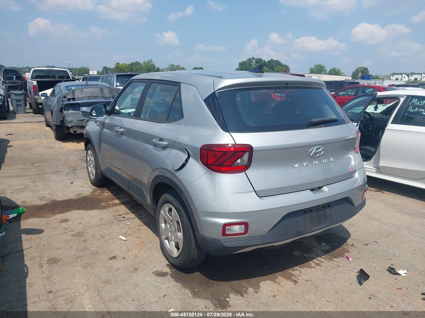 Vin: kmhrb8a38lu033622, lot: 46248842, hyundai venue se 20203