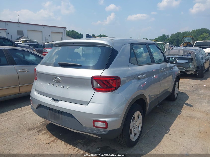 Vin: kmhrb8a38lu033622, lot: 46248842, hyundai venue se 20204