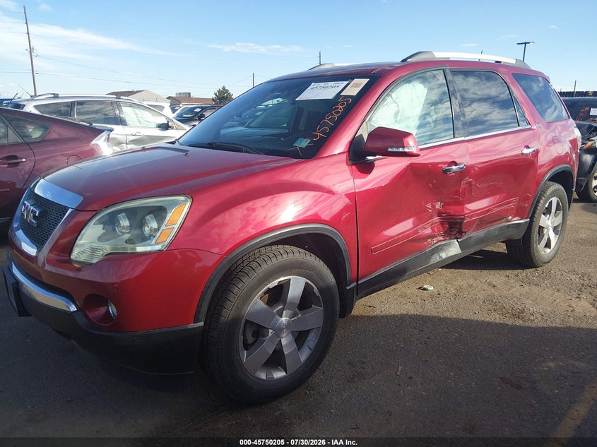 Vin: 1gkkvred4cj399380, lot: 46248927, gmc acadia slt-1 20122