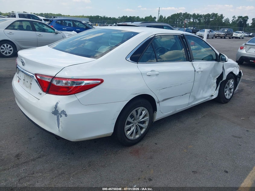 Vin: 4t1bf1fk1hu362800, lot: 46248968, toyota camry le 20174