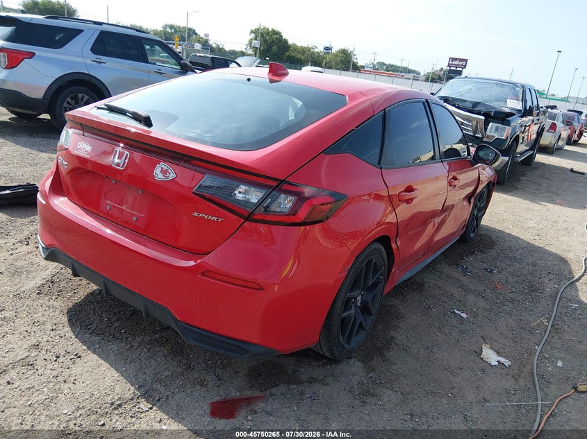 Vin: 19xfl2h81pe003949, lot: 46248987, honda civic sport 20234